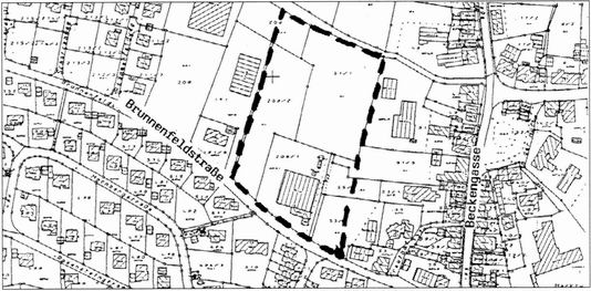 Ver�nderungssperre Brunnenfeldstra�e